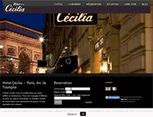 Tablet Screenshot of hotelcecilia.com